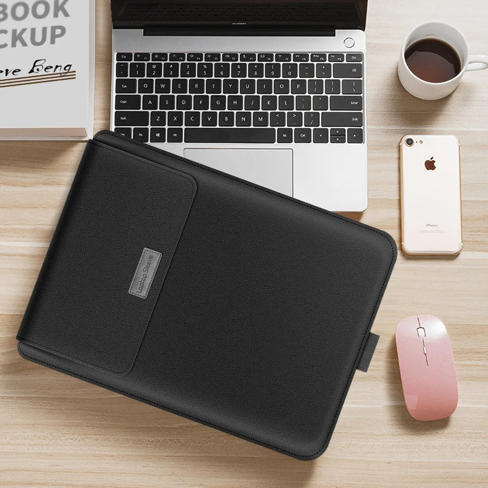Kirev 4-i-1-fodral för bärbar dator — smalt ställfodral med ergonomisk minimalistisk design