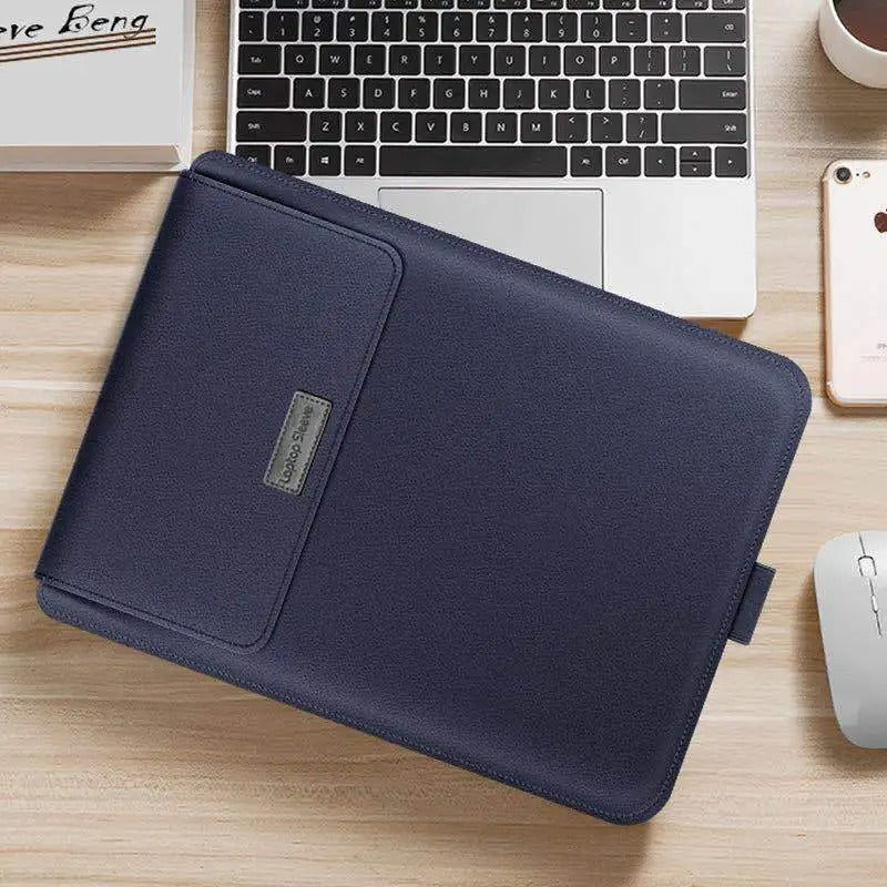 Kirev 4-i-1-fodral för bärbar dator — smalt ställfodral med ergonomisk minimalistisk design