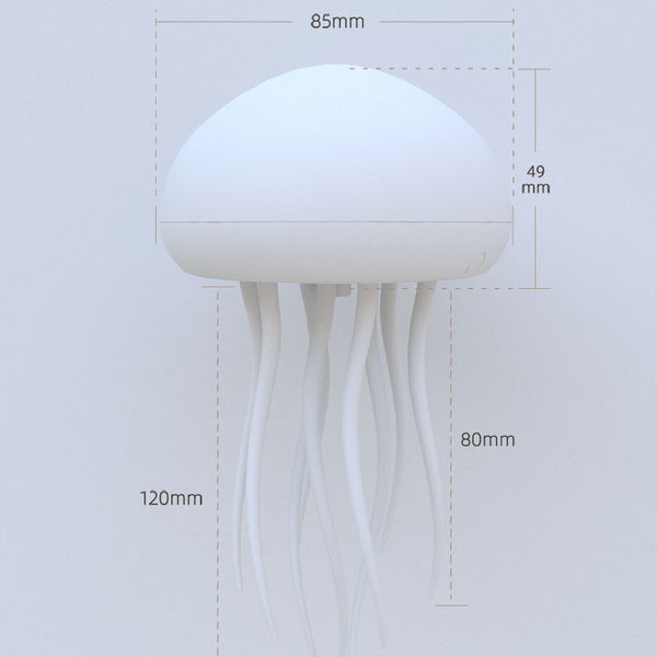 LED medúza éjjeli lámpa — élethű víz alatti ragyogás