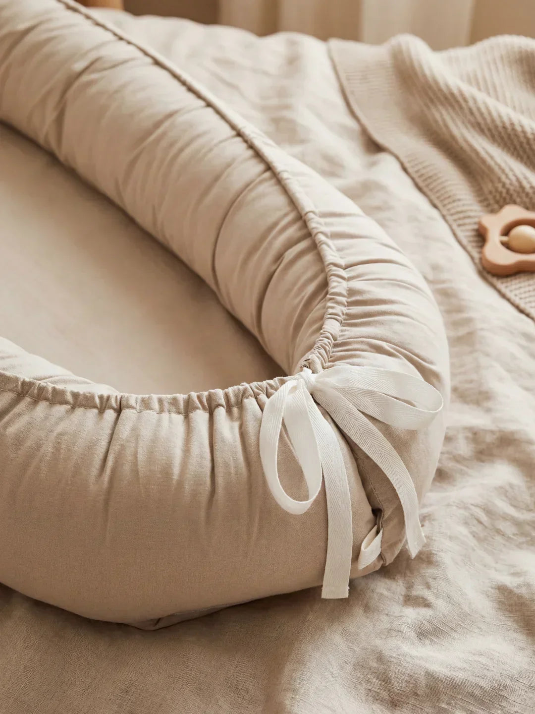 Soft Cotton Baby Nest — Contoured Sleeper Pod Design