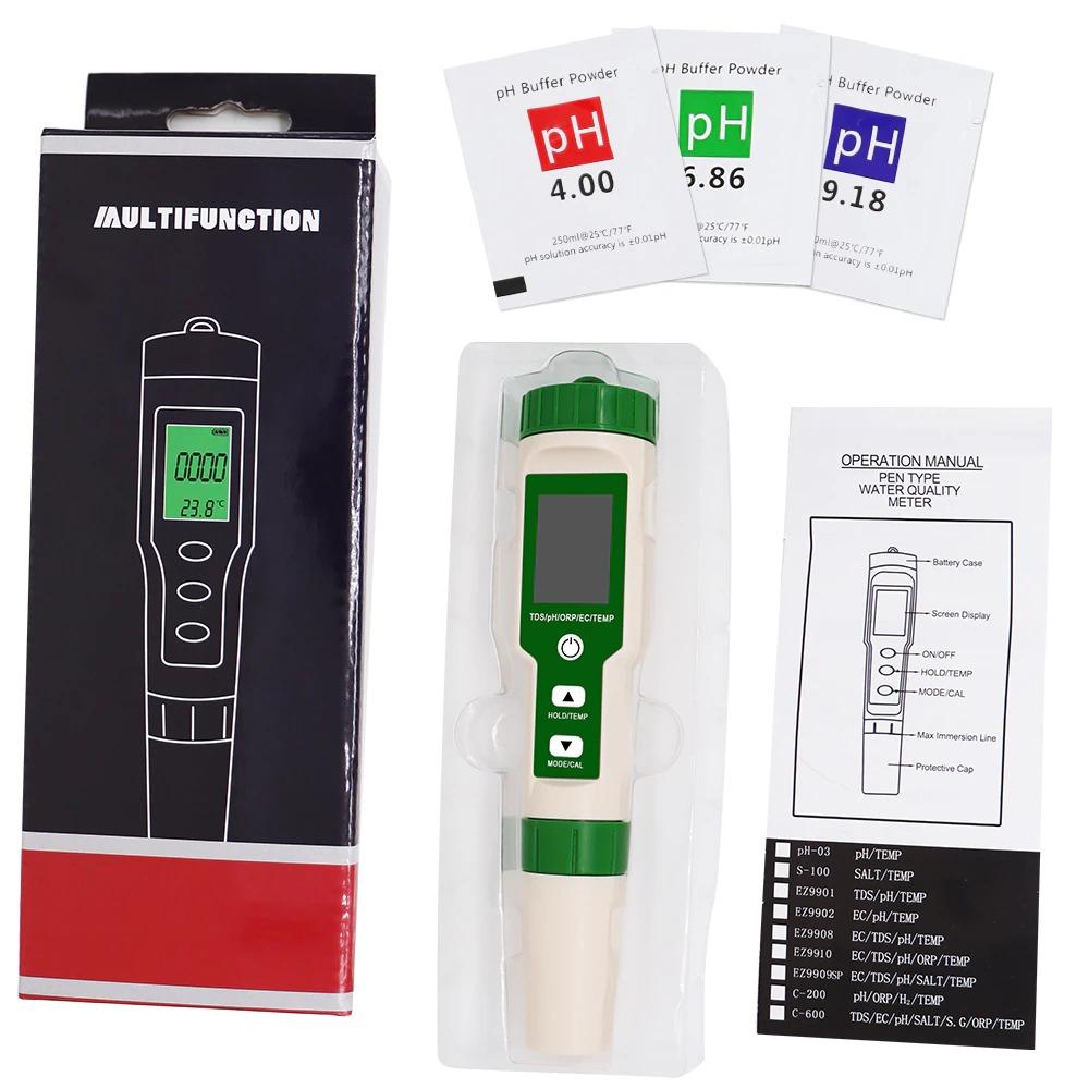 PlantPro 5-i-1 vattenkvalitetsmätare — pH, TDS, EC, ORP och temperatur