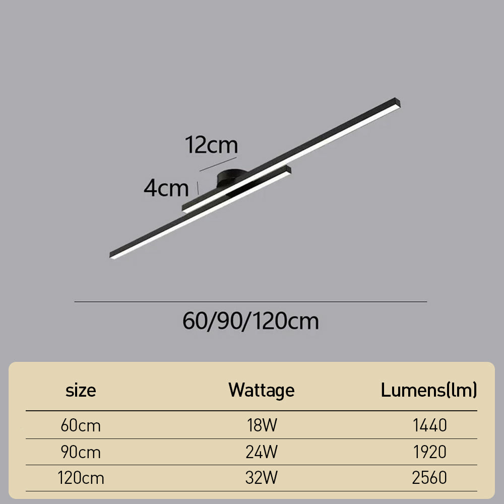 LumenVale Minimalistyczna aluminiowa lampa sufitowa LED — montaż półprzylegający, średnica 60 cm