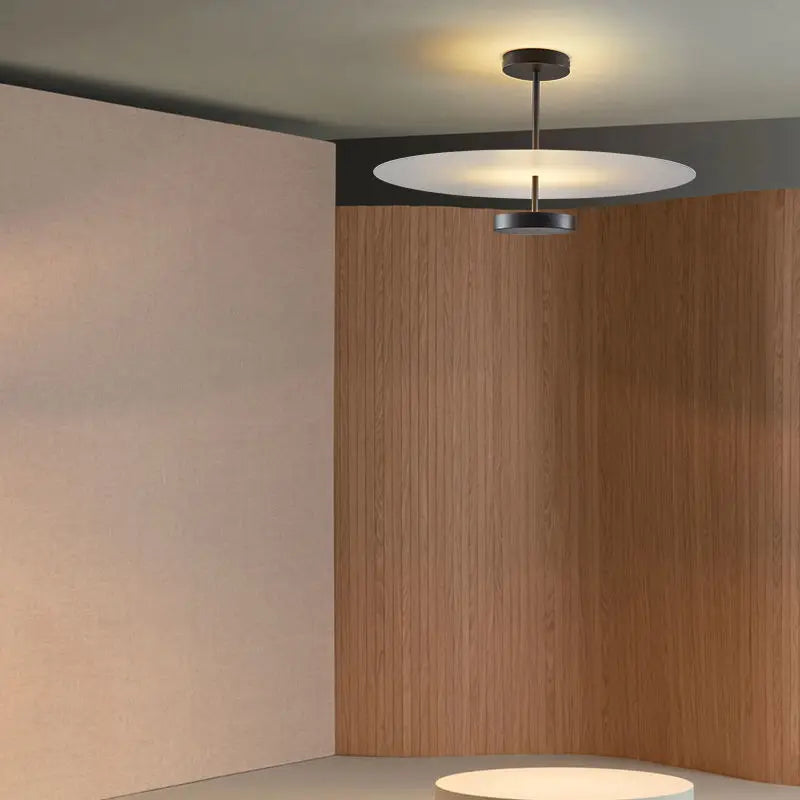 Lampadario circolare nordico NordAero — Plafoniera LED integrata