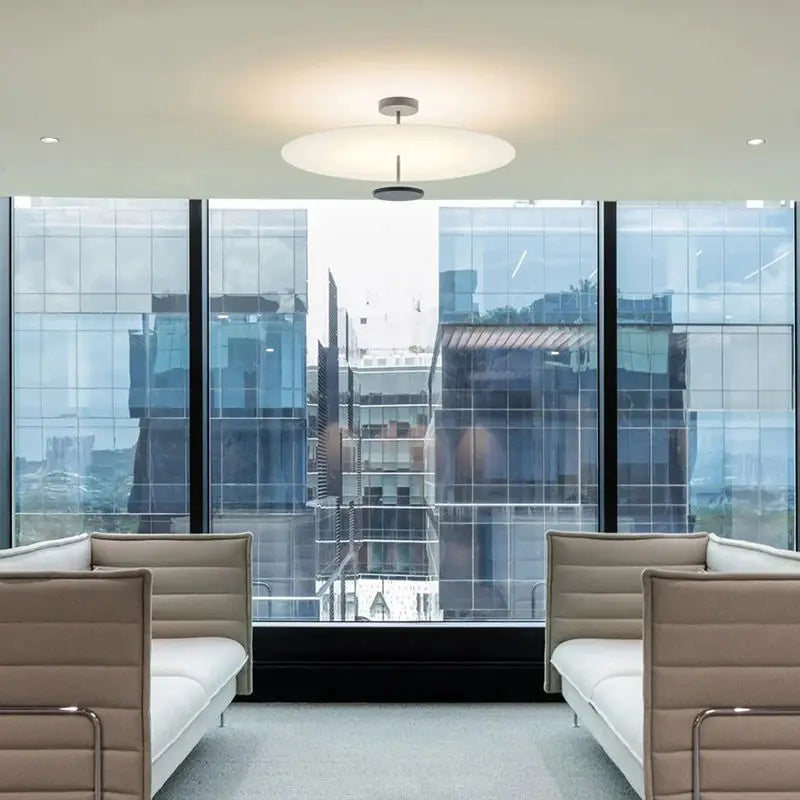 Lampadario circolare nordico NordAero — Plafoniera LED integrata