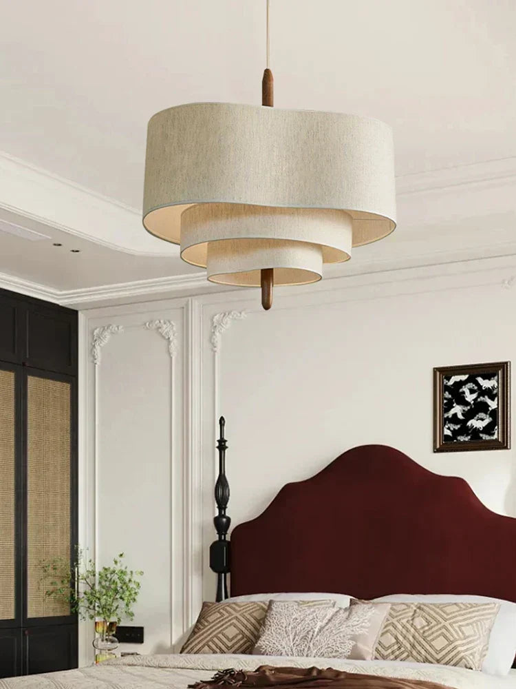 FabricLuxe Stoffkronleuchter – elegante Beleuchtung mit Stoffschirm