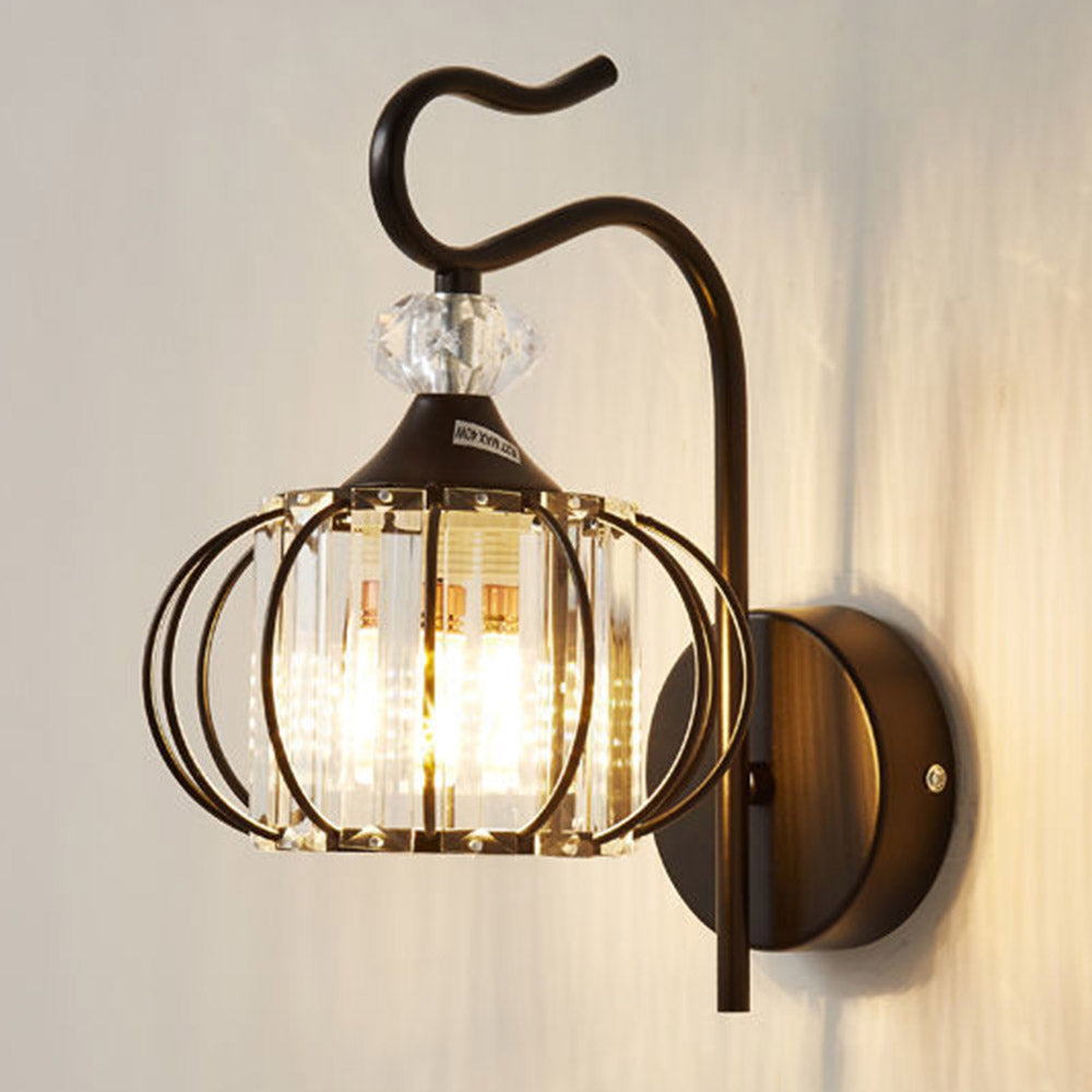 Kyris Industrial Iron And LED Wall Light With Artistic Silhouette