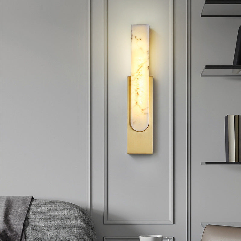 Quellara Marble Wall Light With Soft Ambient Glow For Modern Interiors