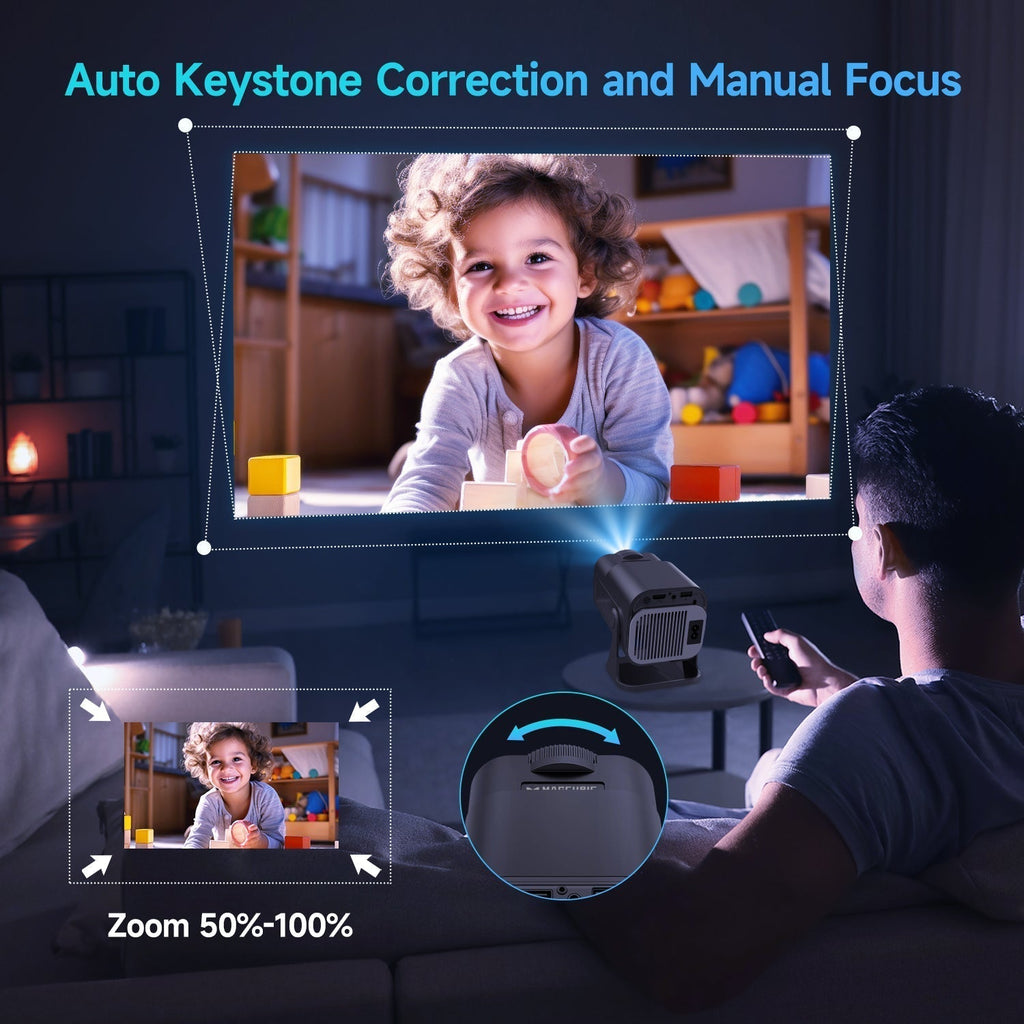 Magcubic 4K Mini Projector — Immersive Visuals and Sound
