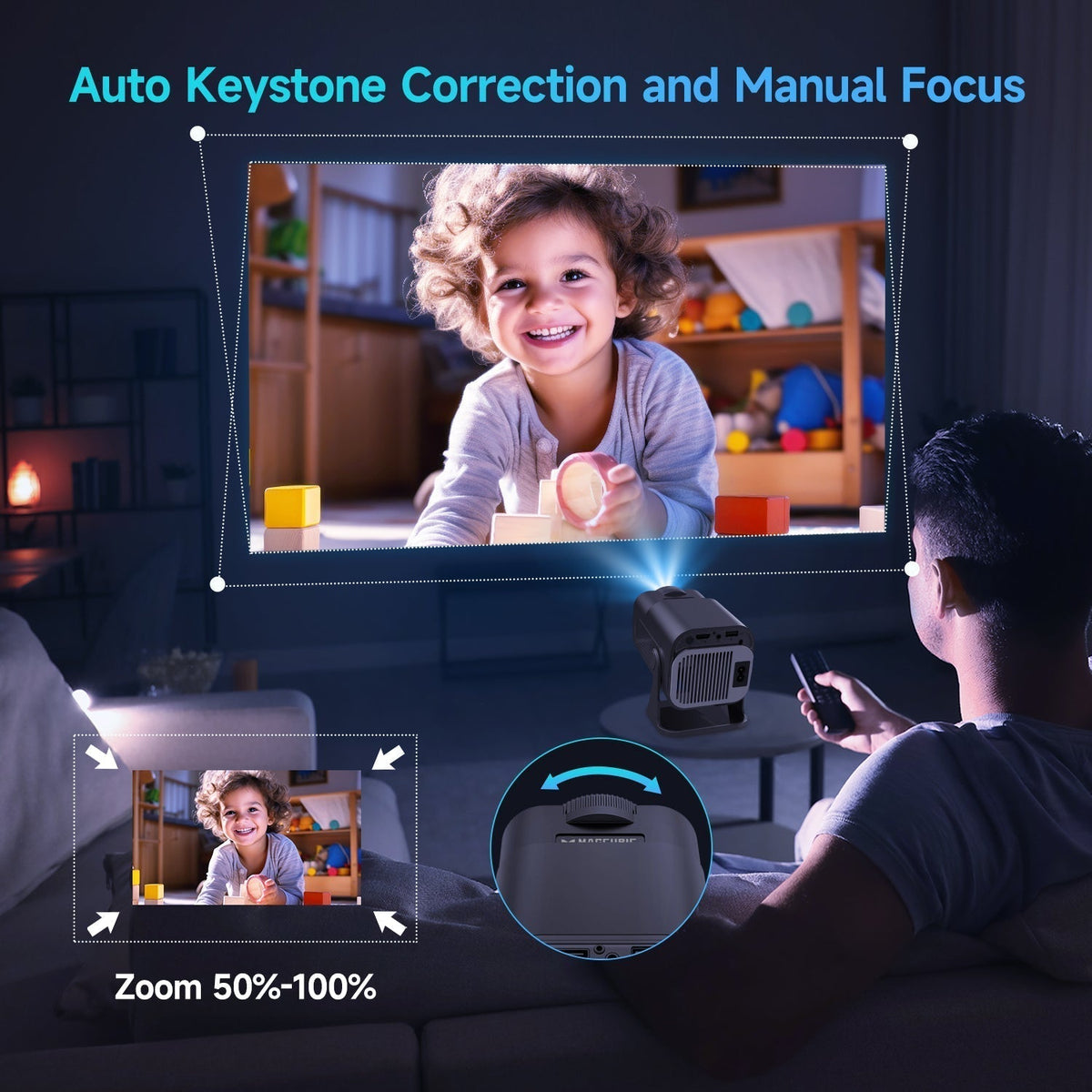 Magcubic 4K Mini Projector — Immersive Visuals and Sound