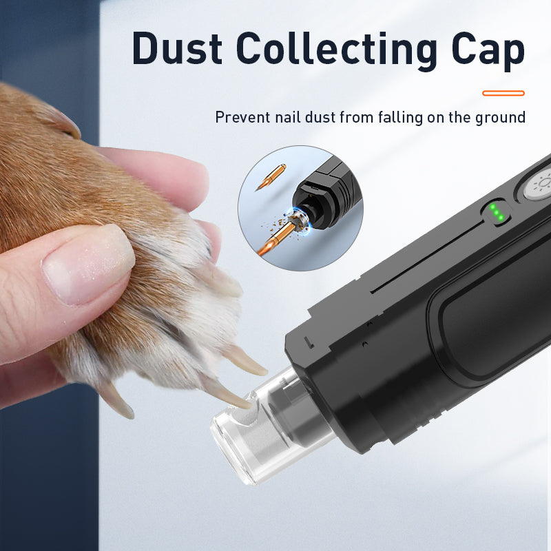 Coupe-ongles électrique pour animaux - lumière LED pour chiens et chats