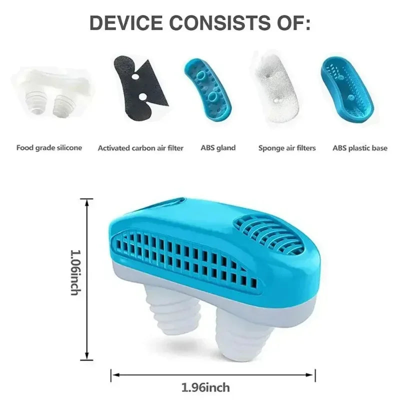 2-in-1 Anti Snore Device and Air Purifier Nose Clip | Filindra