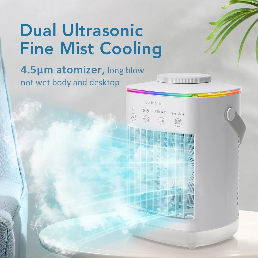 Mini Portable Aircon & Humidifier with LED | Filindra