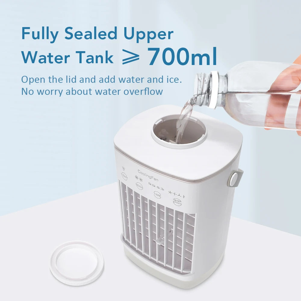 Mini Portable Aircon & Humidifier with LED | Filindra