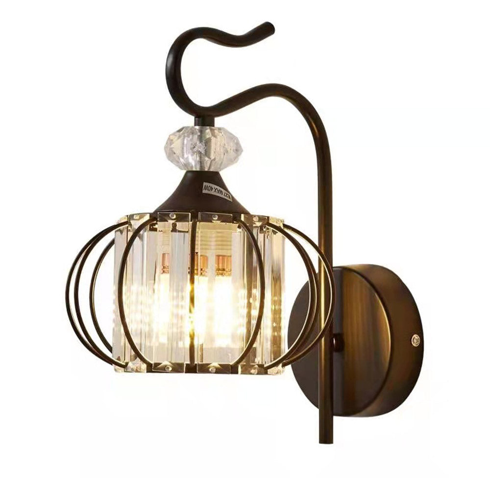 Kyris Industrial Iron And LED Wall Light With Artistic Silhouette