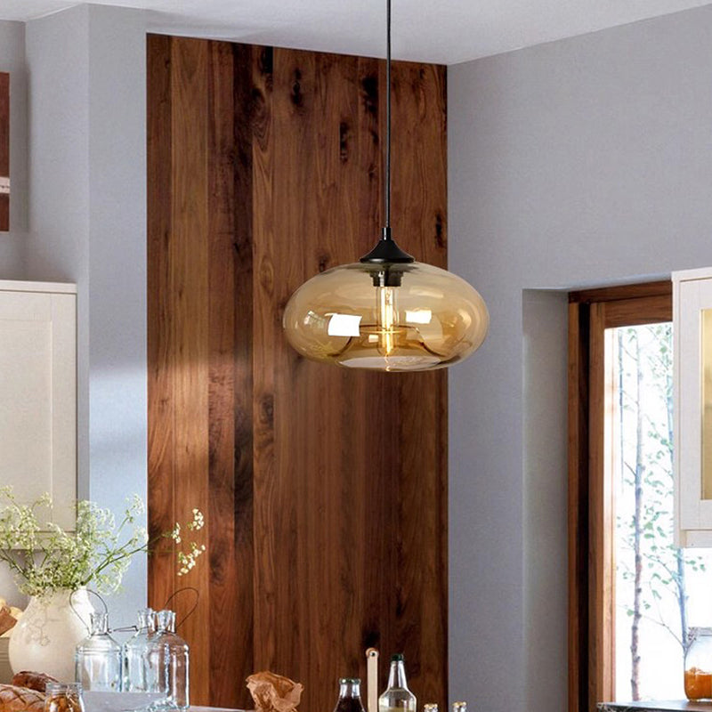 Azora Pendant Light With Glass In Retro Colorful Style For Living Spaces