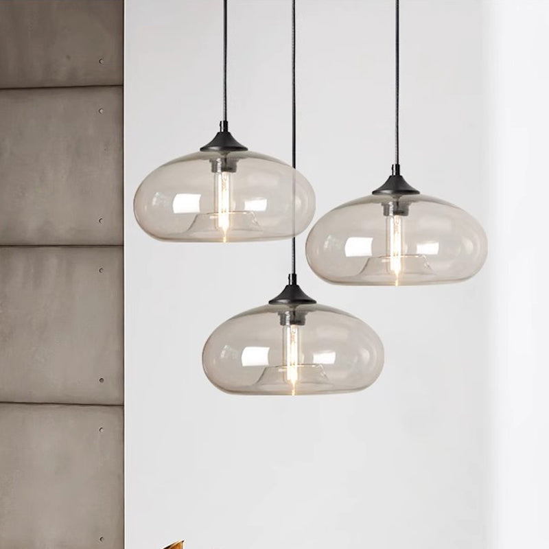Azora Pendant Light With Glass In Retro Colorful Style For Living Spaces