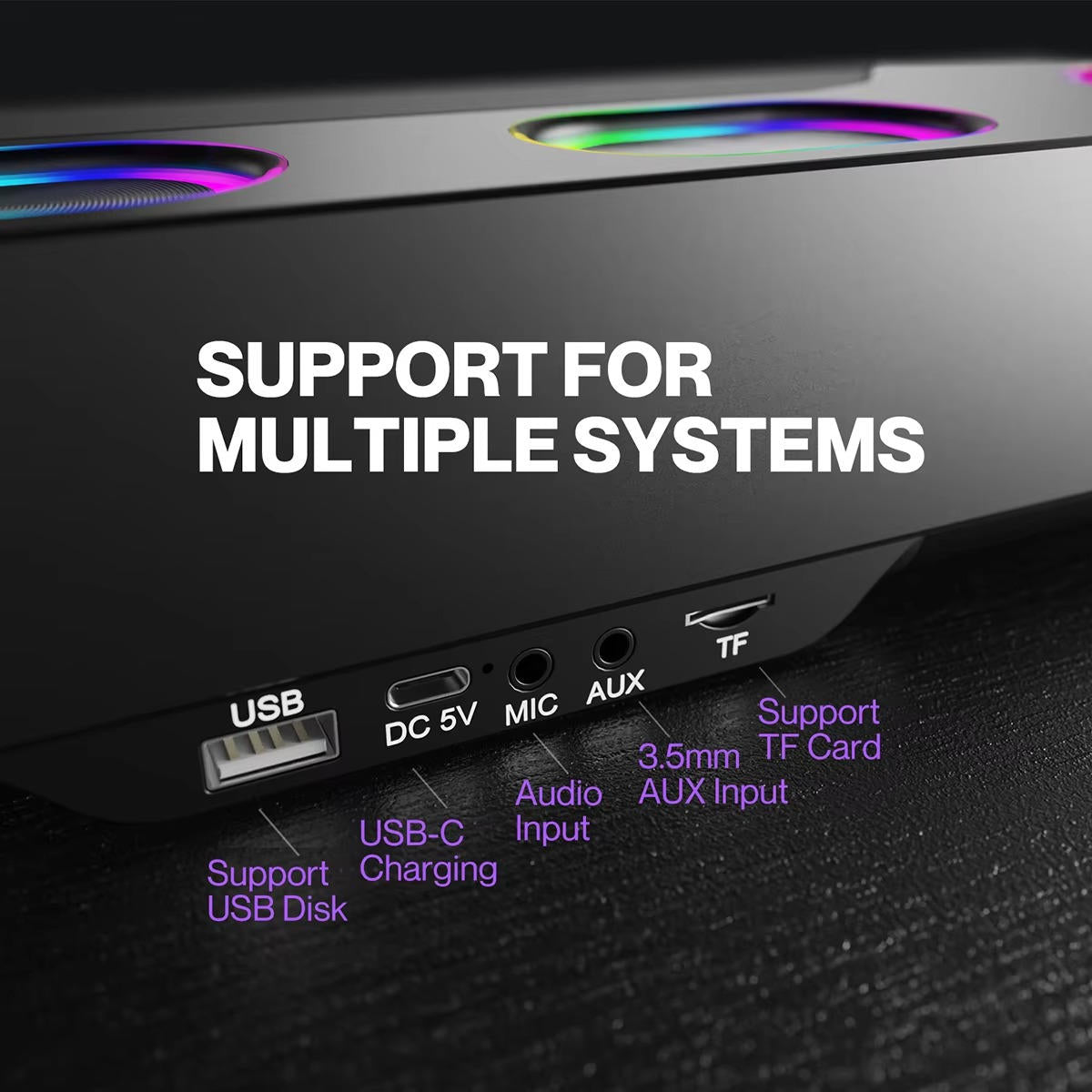 Wireless RGB Computer Speakers | Filindra