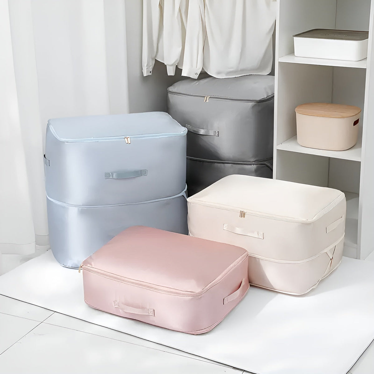 Selbstkomprimierende Umzugstaschen — Platzsparender Organizer zur Aufbewahrung