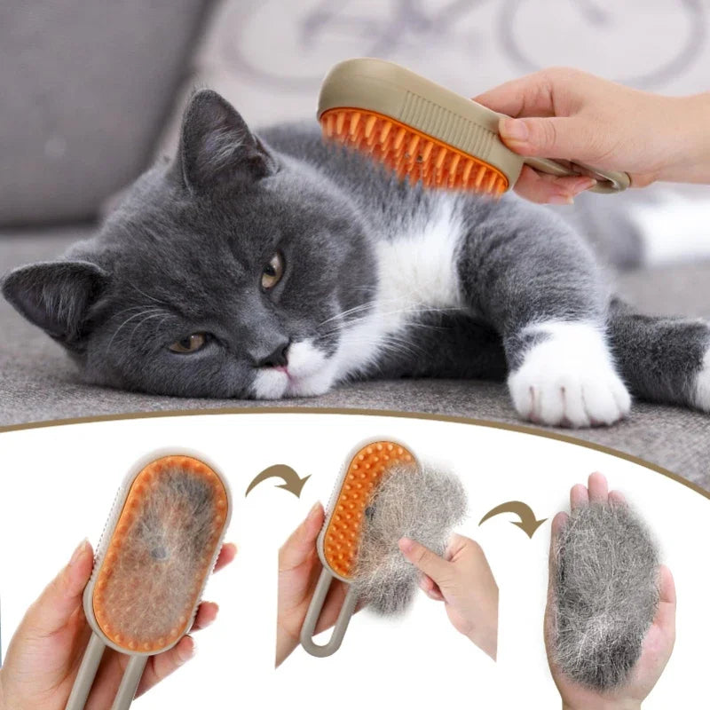 3-in-1 Pet Steam Grooming Brush | Filindra