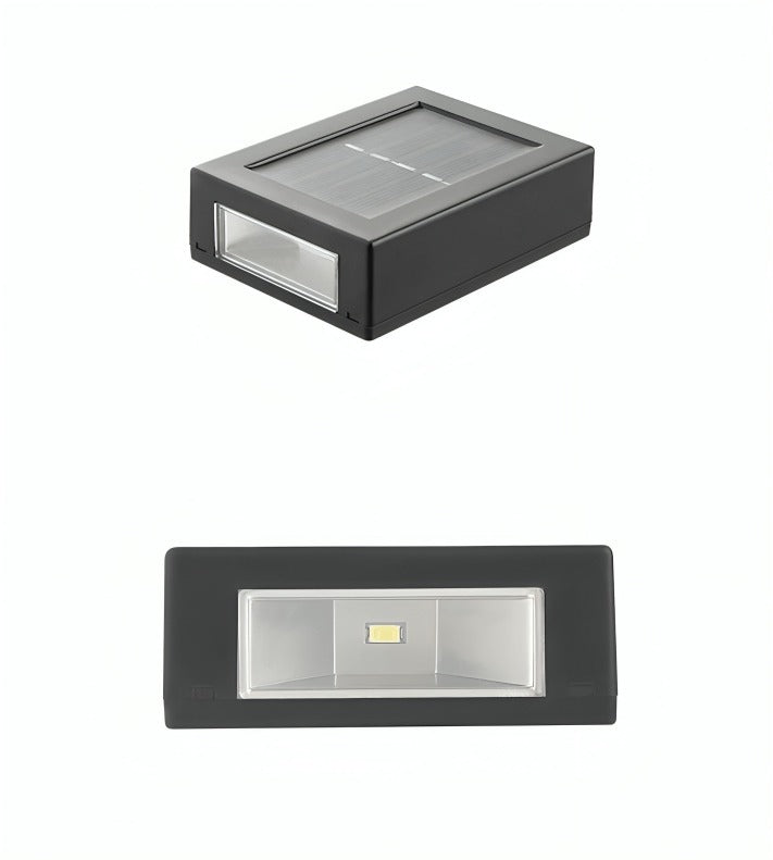 AstraLume Solar Wall Light For Outdoor Spaces IP65 Waterproof Black