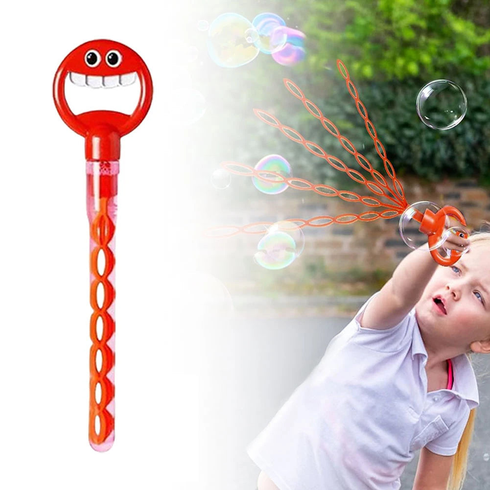 32 Hole Smiling Face Bubble Wand (Random Color) | Filindra