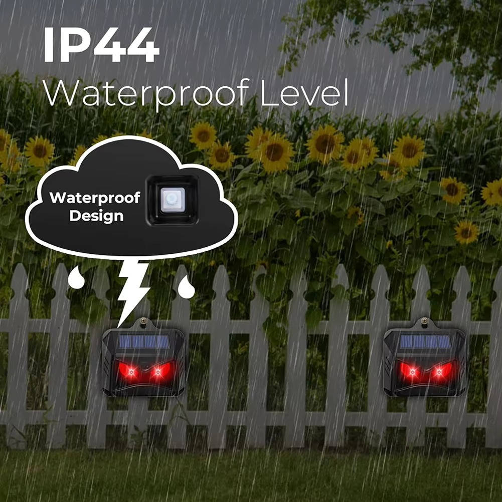 2pcs Solar Powered Ultrasonic Animal Repellent | Filindra