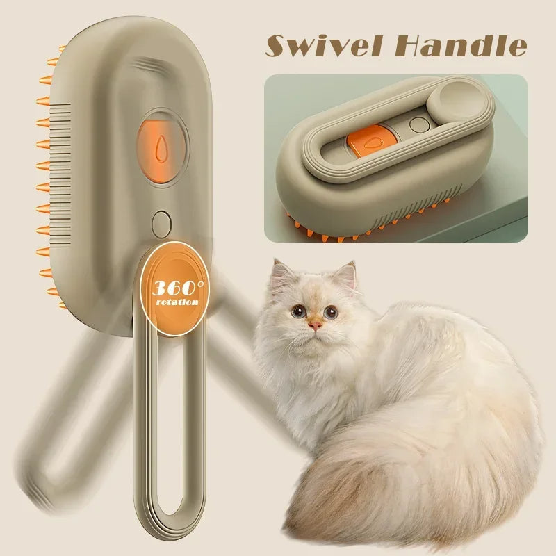 3-in-1 Pet Steam Grooming Brush | Filindra
