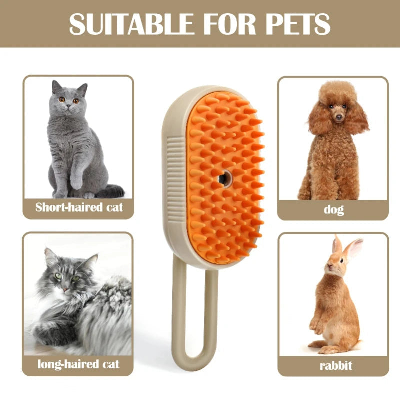 3-in-1 Pet Steam Grooming Brush | Filindra