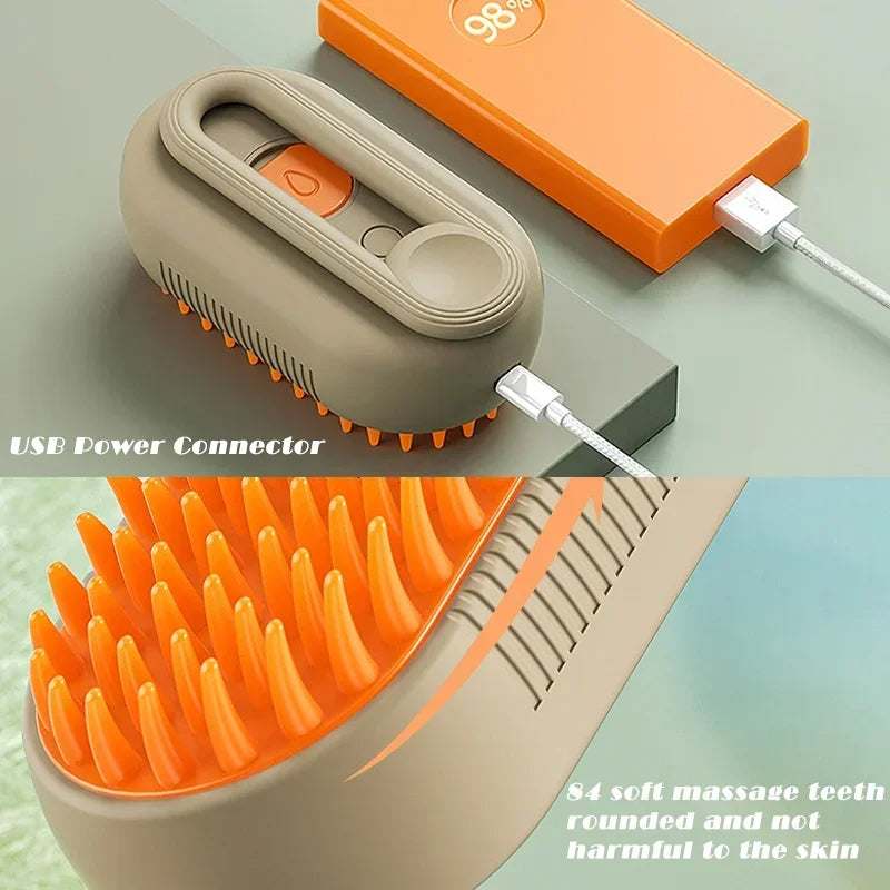 3-in-1 Pet Steam Grooming Brush | Filindra