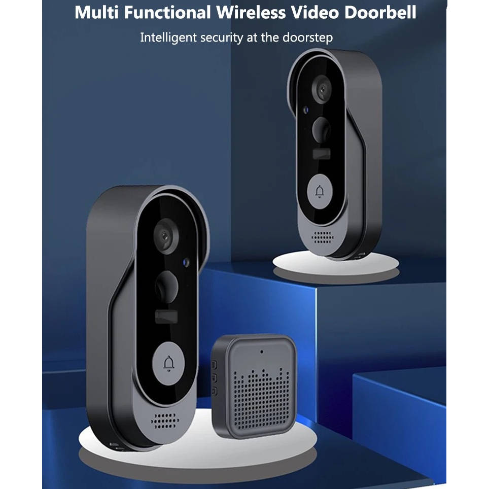 Wireless Smart Video Doorbell | No Subscription Needed | High Definition Camera Doorbell | Filindra