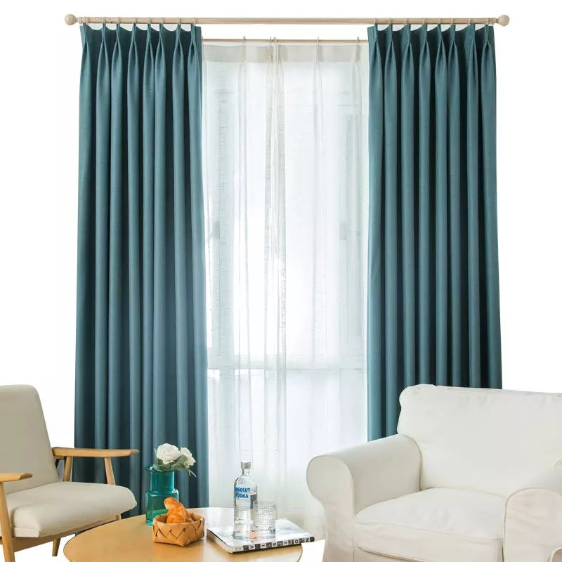 Cortinados opacos de algodão PureShade — Design espesso
