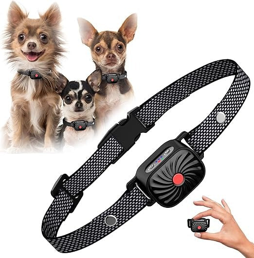 HushTail Dog Bark Control Collar — Adjustable Settings, Multi-Size Fit