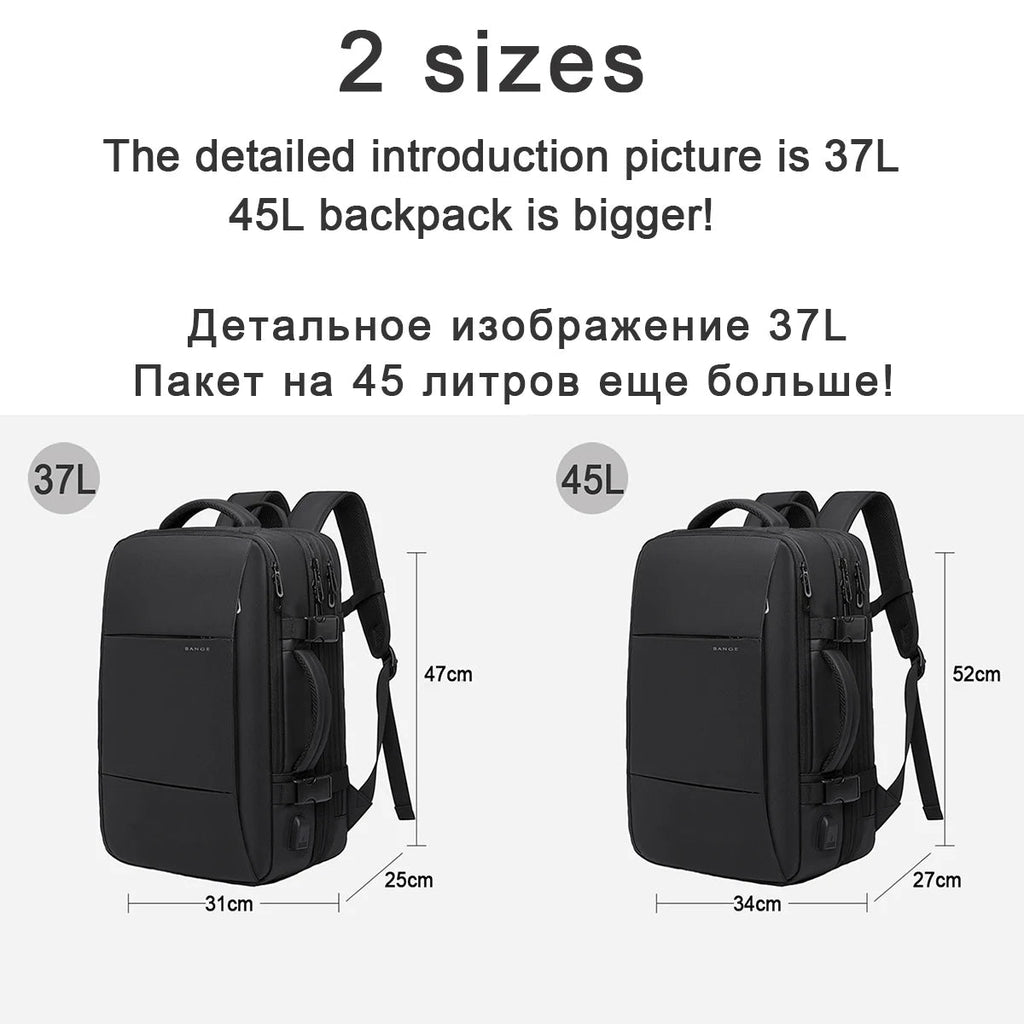 Expandable Waterproof Travel Backpack — Durable Travel Bag