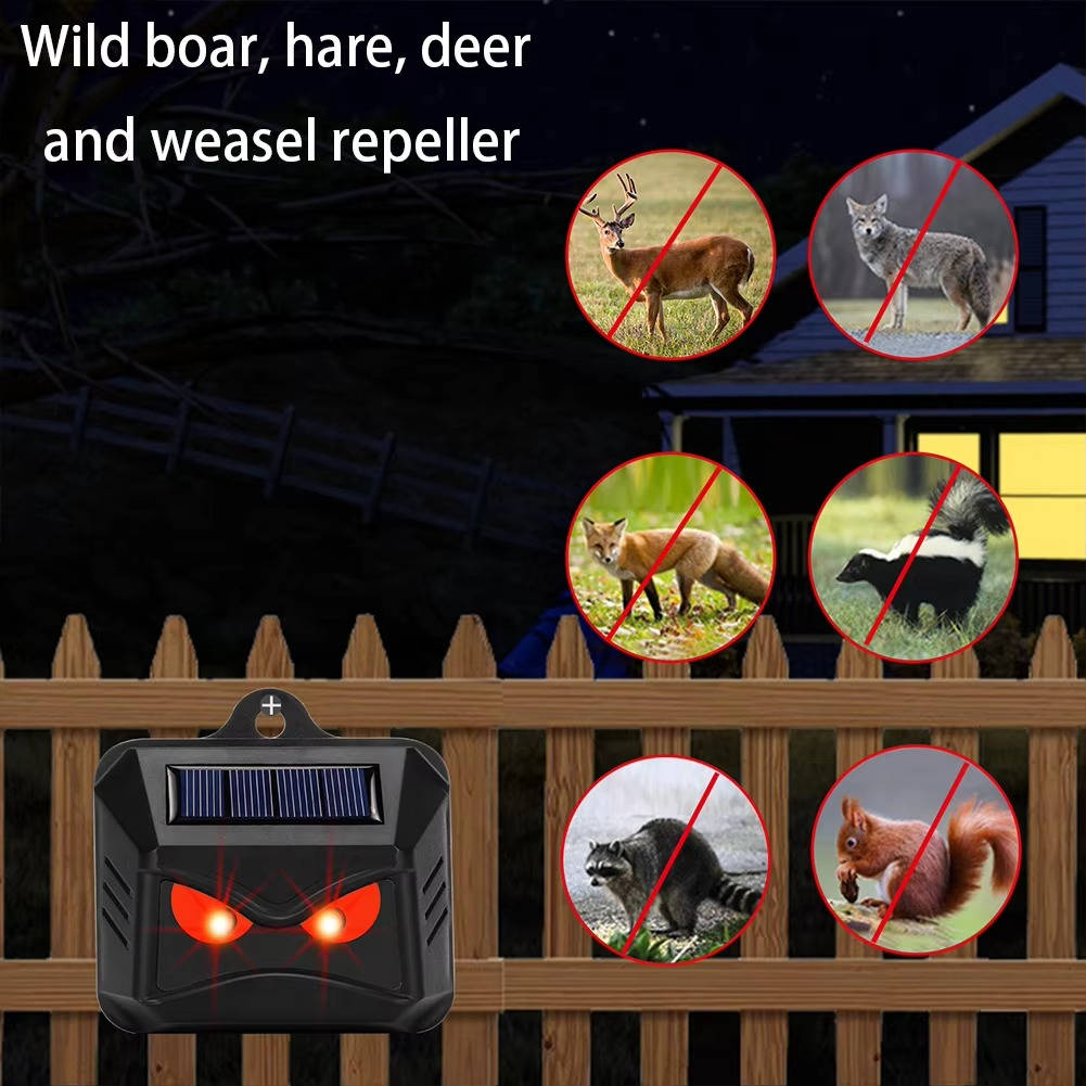 2pcs Solar Powered Ultrasonic Animal Repellent | Filindra