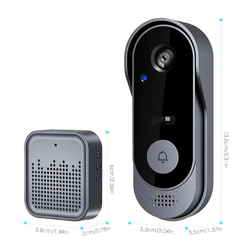 Wireless Smart Video Doorbell | No Subscription Needed | High Definition Camera Doorbell | Filindra