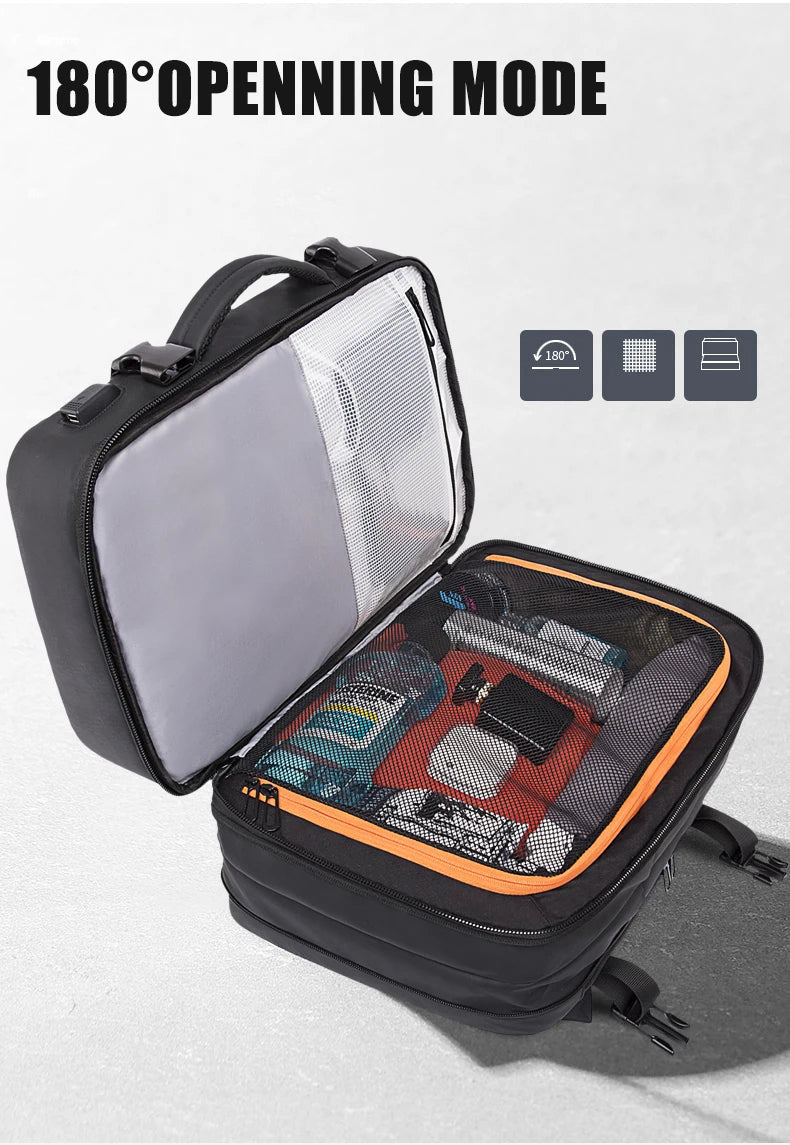 Expandable Waterproof Travel Backpack — Durable Travel Bag