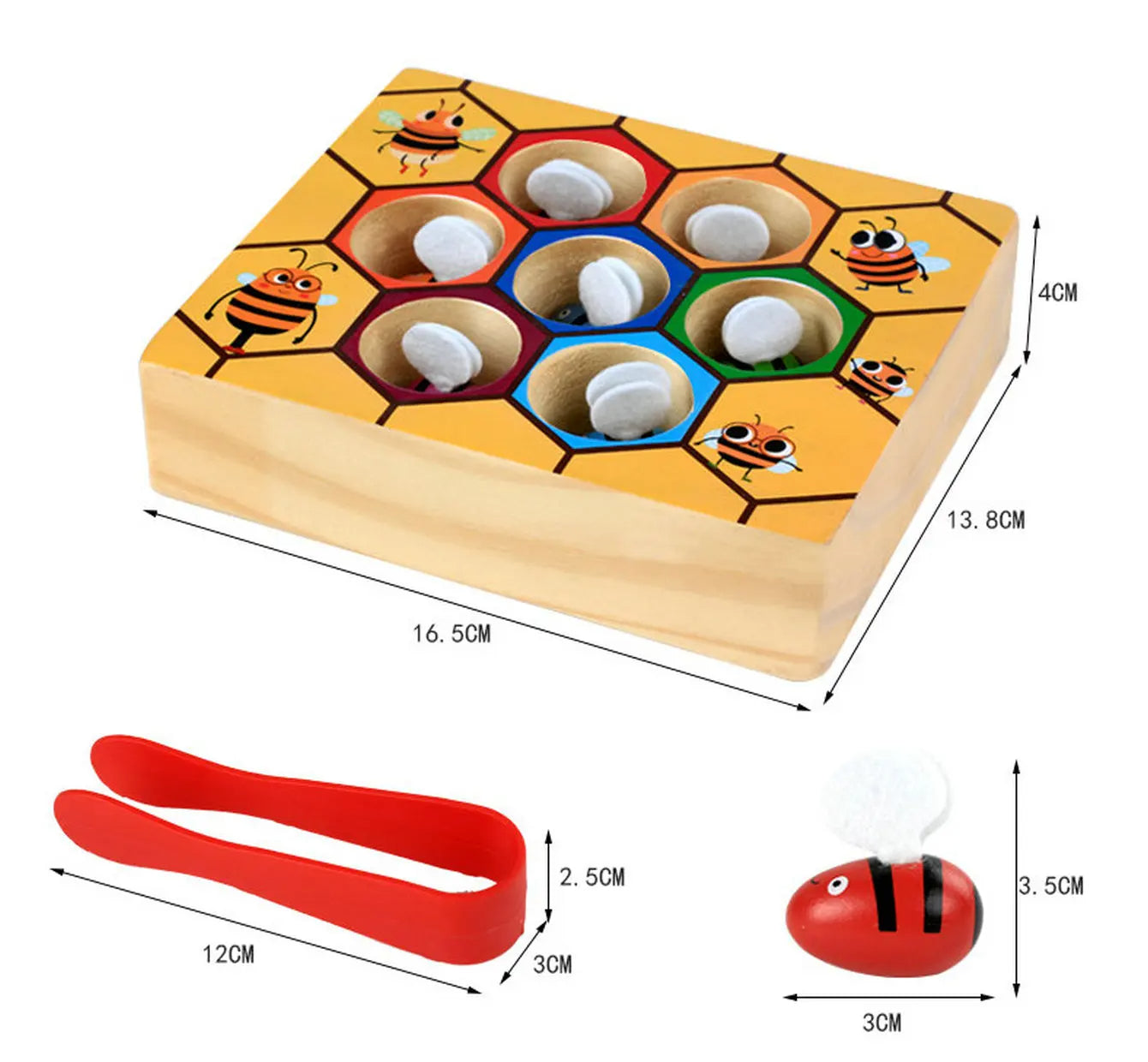 Wooden Beehive Montessori Game | Filindra