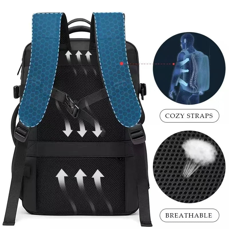Expandable Waterproof Travel Backpack — Durable Travel Bag