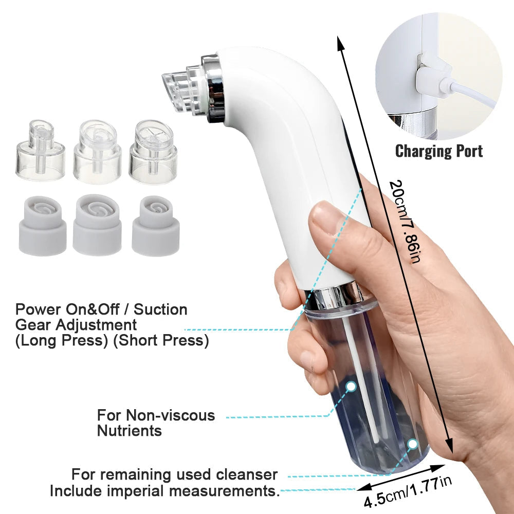 Aspirateur électrique amélioré pour points noirs et pores - nettoyage en profondeur