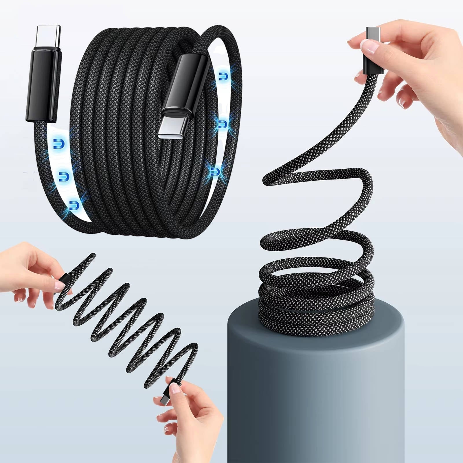 Magnetic Anti Tangle Cable Super Fast Charging | Filindra