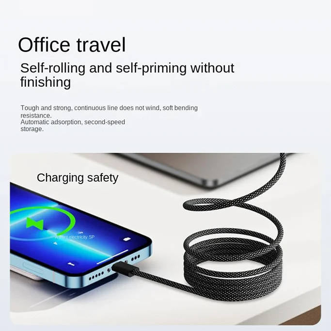 Magnetic Anti Tangle Cable Super Fast Charging | Filindra