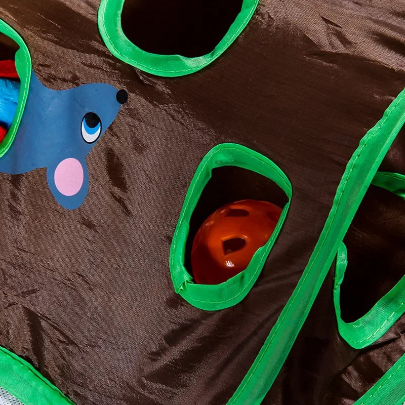 9-Hole Tunnel Cat Mice Game | Filindra