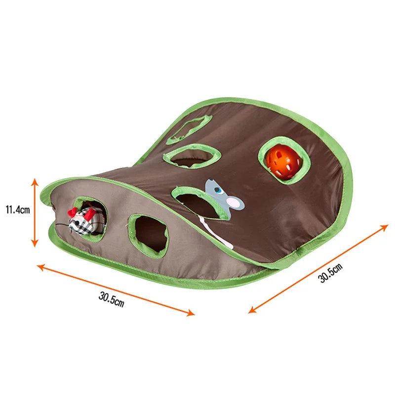 9-Hole Tunnel Cat Mice Game | Filindra
