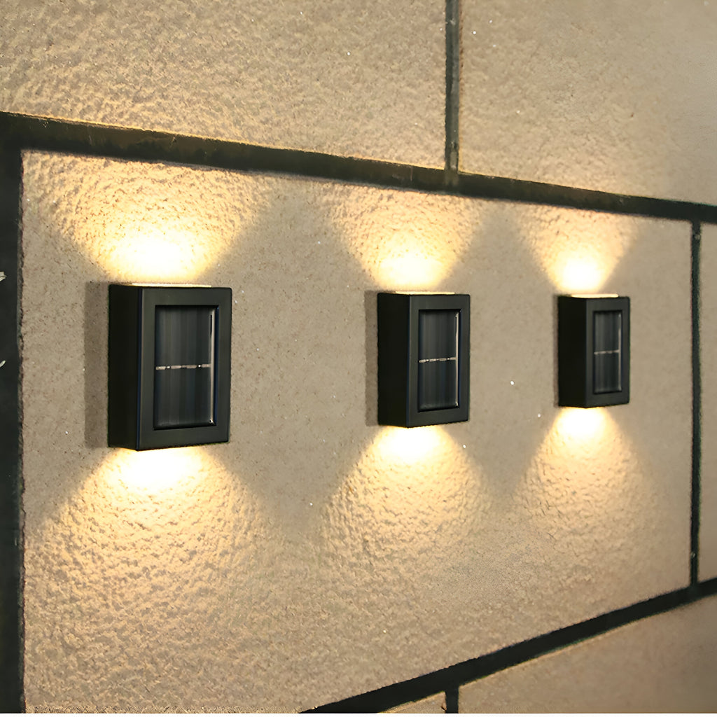 AstraLume Solar Wall Light For Outdoor Spaces IP65 Waterproof Black