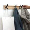 Wooden Wall-Mounted Coat Rack with Sliding Hooks | Filindra