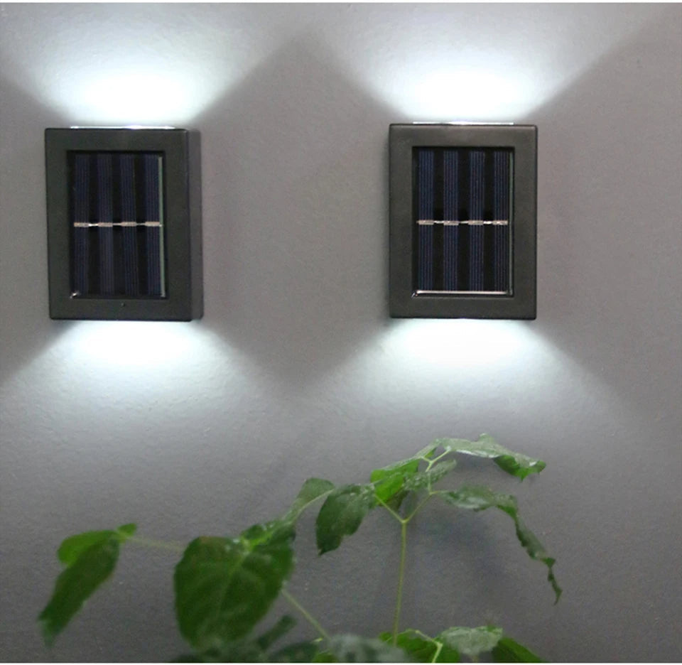 AstraLume Solar Wall Light For Outdoor Spaces IP65 Waterproof Black