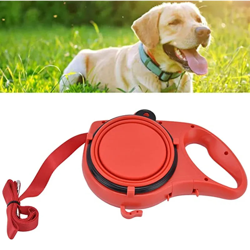 4-in-1 Multifunctional Dog Leash with Water Bottle & Bowl | Filindra