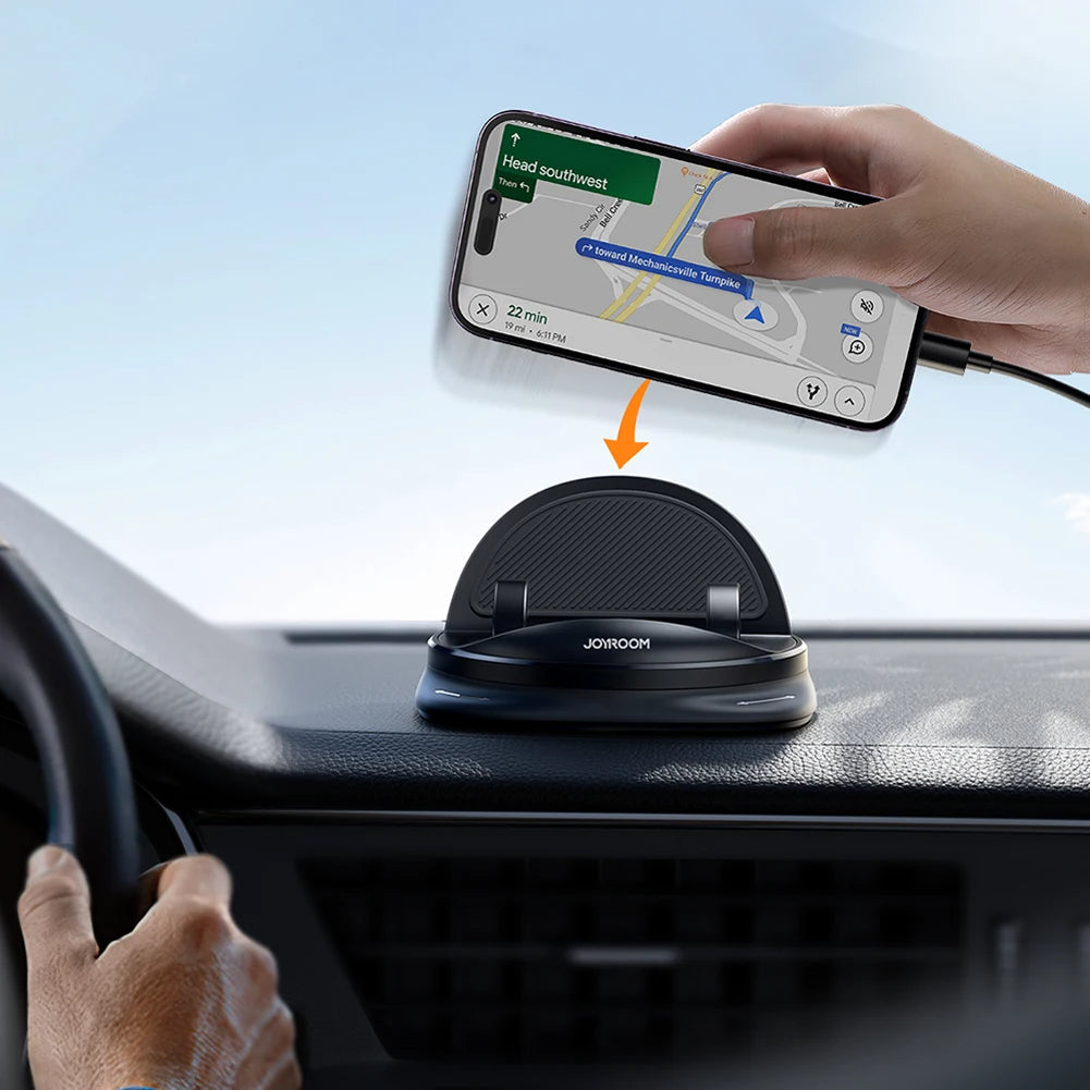 AeroMount 360-graders bilhållare för mobiltelefon — fäste för instrumentbräda och luftventil