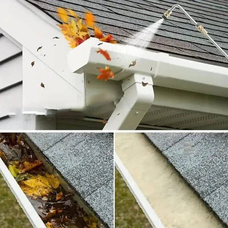 4000 PSI Telescoping High Pressure Power Washer Extension Wands For Gutter & Roof Drainage & Walls Cleaning | Filindra