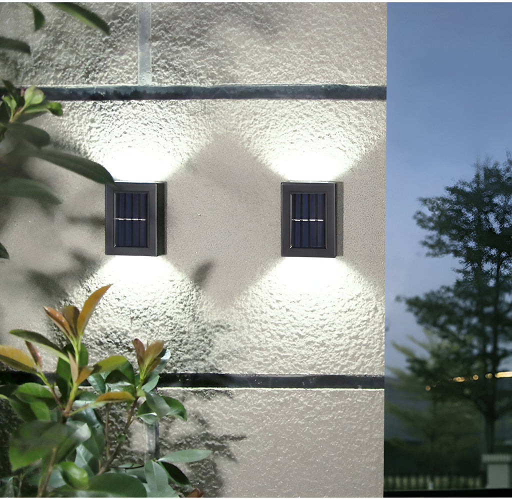 AstraLume Solar Wall Light For Outdoor Spaces IP65 Waterproof Black